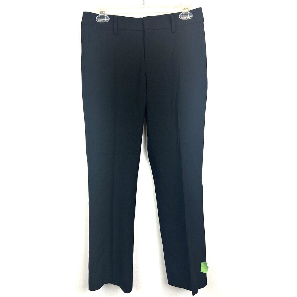 Vince Pants Womens 0 Black Wool Blend Tapered Fit Office Career Professional